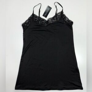 White House Black Market Black Lace Camisole